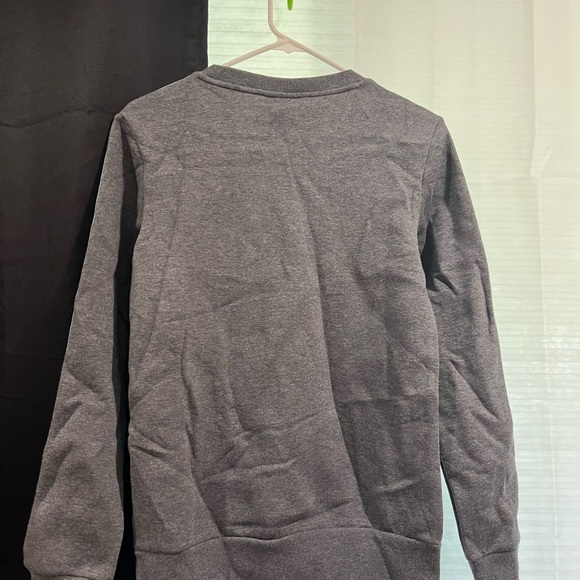 NWT Womens Adidas Gray Crewneck Long Sleeve w/ Blue Signature Stripes Size XS - Picture 4 of 6